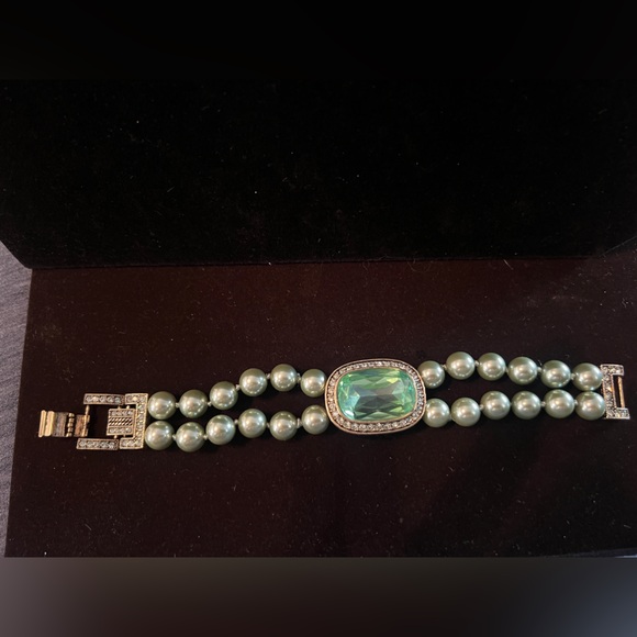 HEIDI DAUS "Exquisite Elegance"(Chrysolite) Double Strand Bracelet NIB M/L - Picture 4 of 10